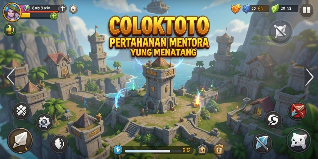 Tampilan gameplay COLOKTOTO yang seru dalam aksi Tower Defense.