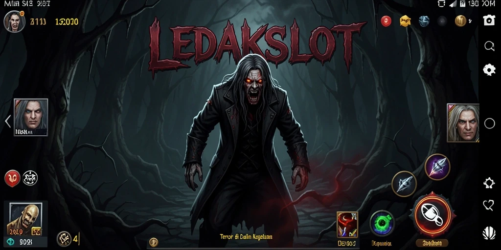 Screenshot menampilkan suasana game horror LEDAKSLOT dengan kengerian mendalam.