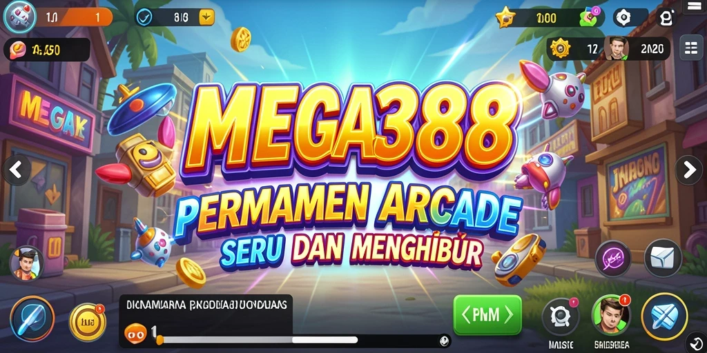 Tampilan gameplay seru dari MEGA388 dengan grafis yang menawan.