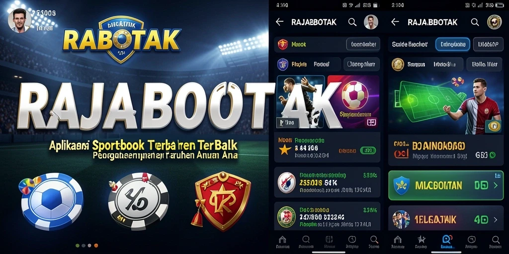 Tampilan menarik dari aplikasi RAJABOTAK saat melakukan taruhan olahraga.